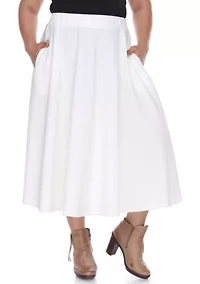 Plus Tasmin Flare Midi Skirt