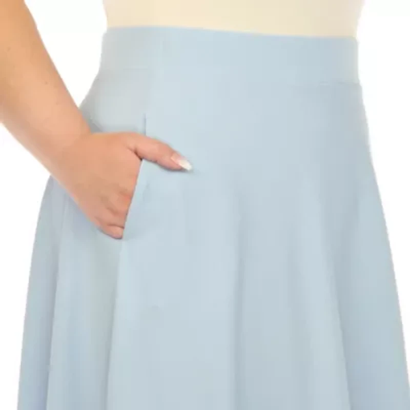 Plus Tasmin Flare Midi Skirt