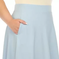 Plus Tasmin Flare Midi Skirt