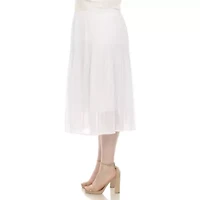 Plus Chiffon Midi Skirt