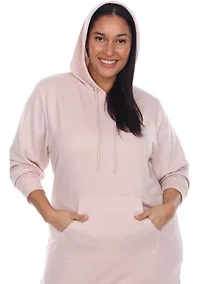 Plus Hoodie Sweatshirt Dress