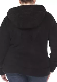 Plus Hooded Sherpa Jacket