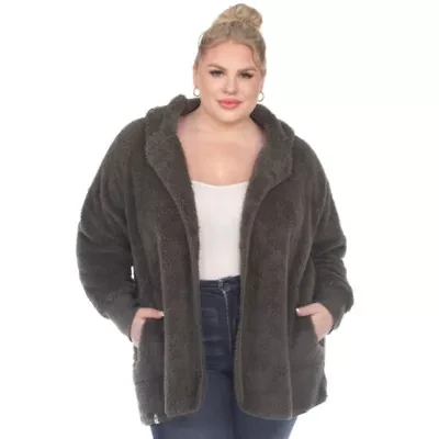PS Plush Hooded Cardigan with Pockets