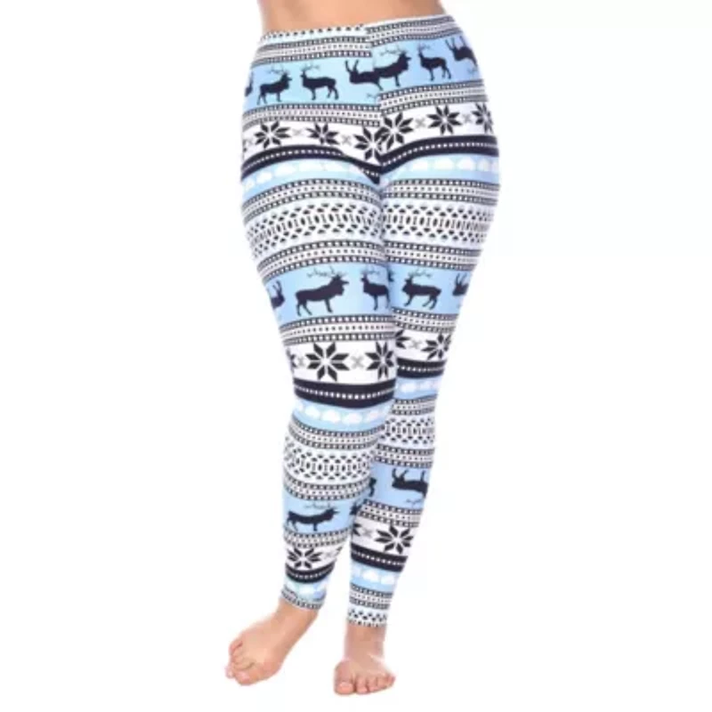 Plus Holiday Leggings 3-Pack – Festive Prints & Cozy Styles
