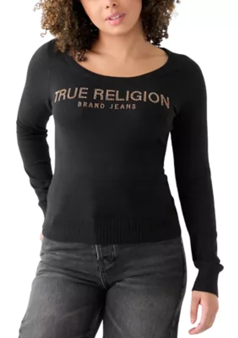 Women's Crystal Logo Sweater