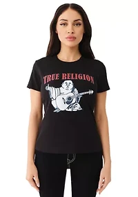 Women's Buddha Logo Crew Neck Graphic T-Shirt