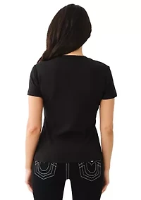 Women's Buddha Logo Crew Neck Graphic T-Shirt