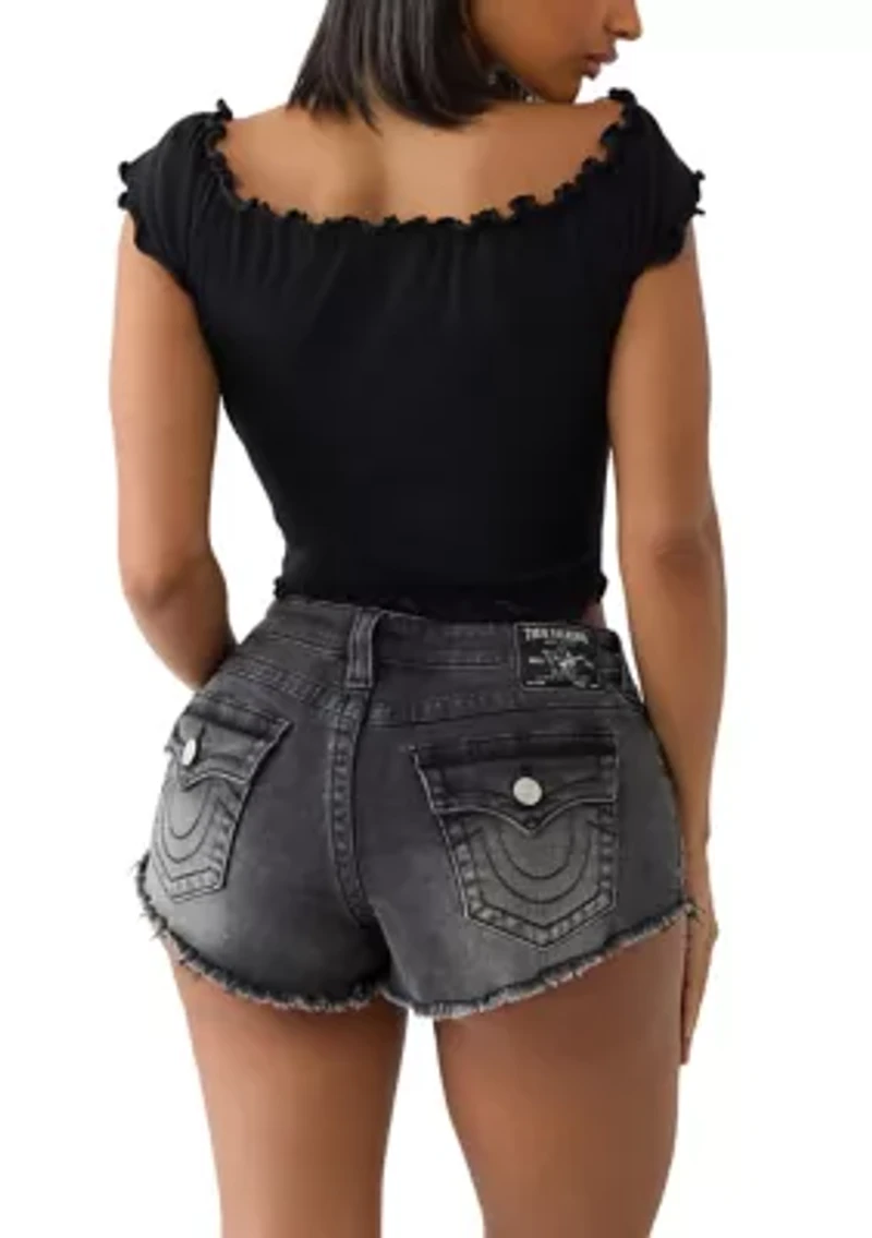 Lettuce Trim Off-the-Shoulder Top