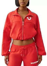 Women's Shrunken Nylon Track Jacket