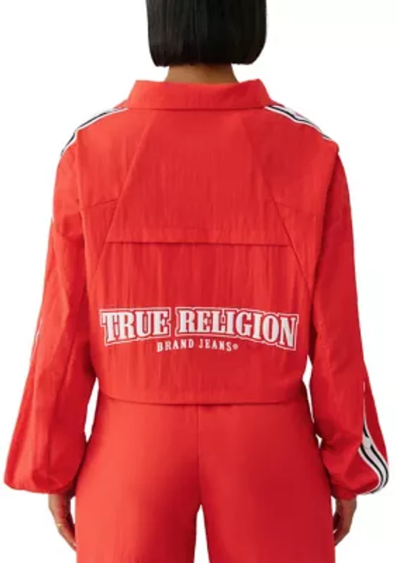 Women's Shrunken Nylon Track Jacket