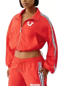 Women's Shrunken Nylon Track Jacket