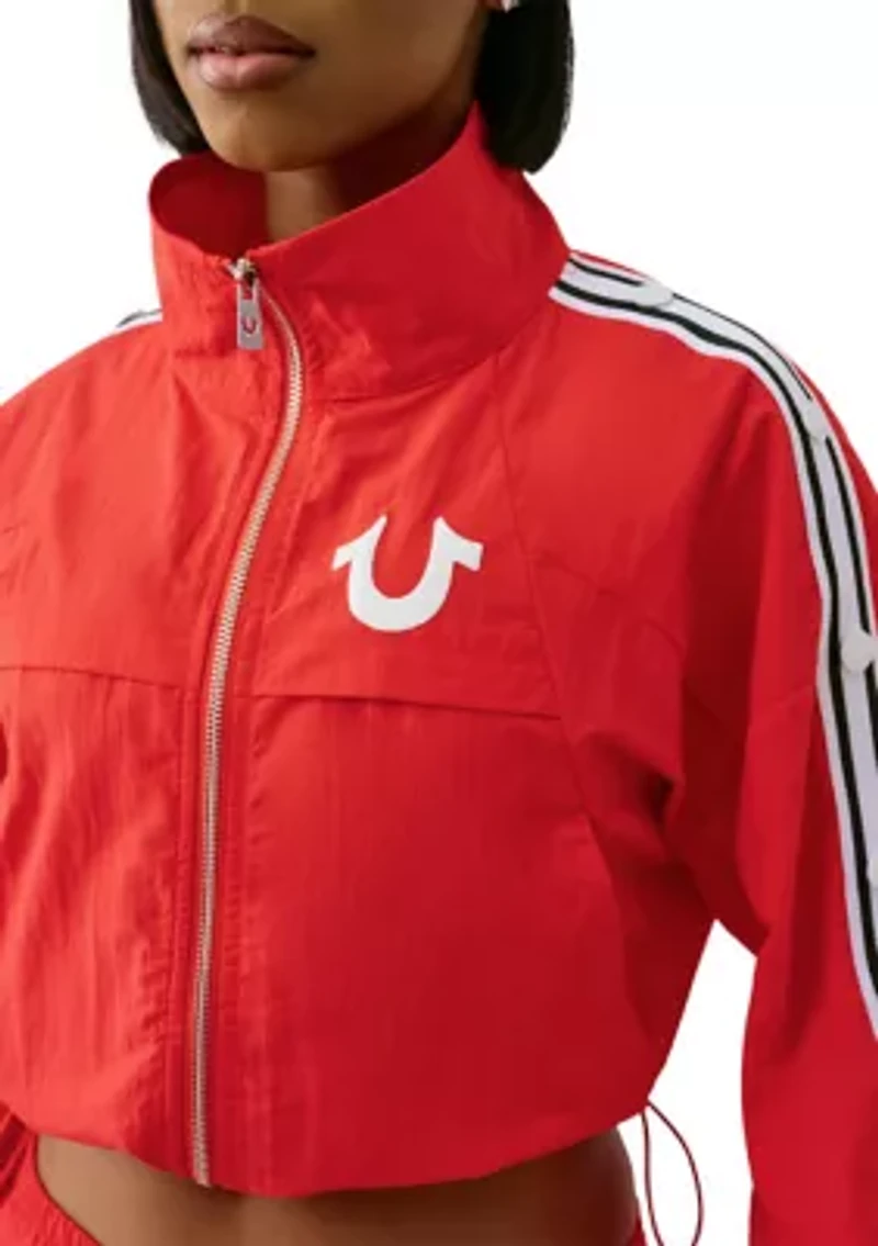 Women's Shrunken Nylon Track Jacket