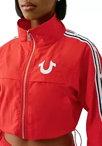 Women's Shrunken Nylon Track Jacket