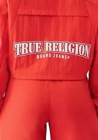 Women's Shrunken Nylon Track Jacket