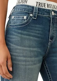 Women's Bobbi Baggy Jeans with Logo Taping Waistband