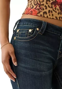 Low Rise Slim Denim Capri Pants