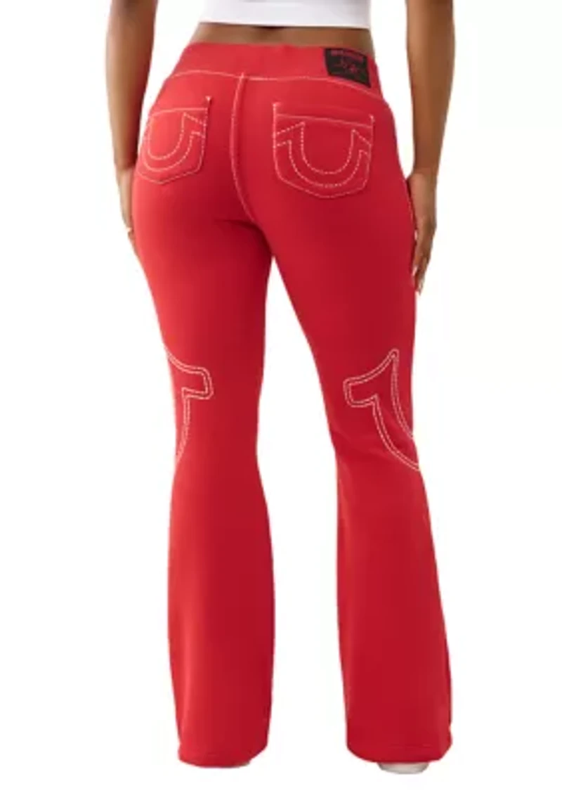 Boot Cut Big T Knit Pants