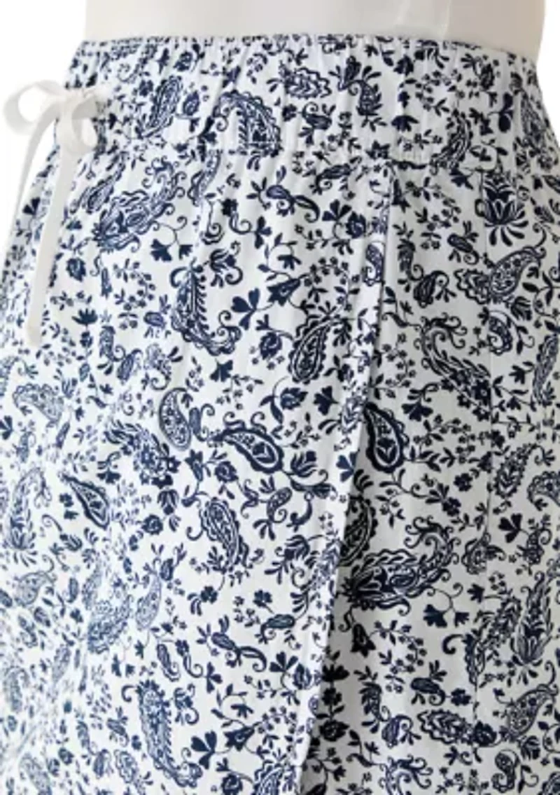 Women's Printed Sheeting Skort