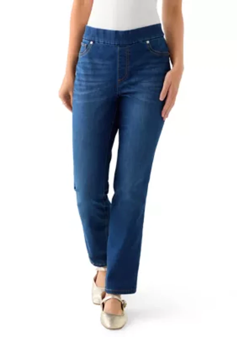 Petite Pull On Denim Jeans