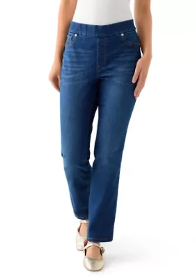 Petite Pull On Denim Jeans