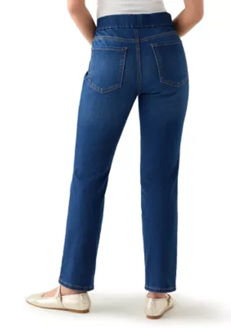 Petite Pull On Denim Jeans