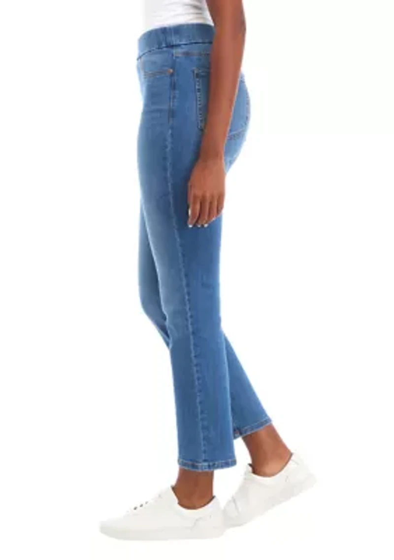 Petite Pull On Denim Jeans