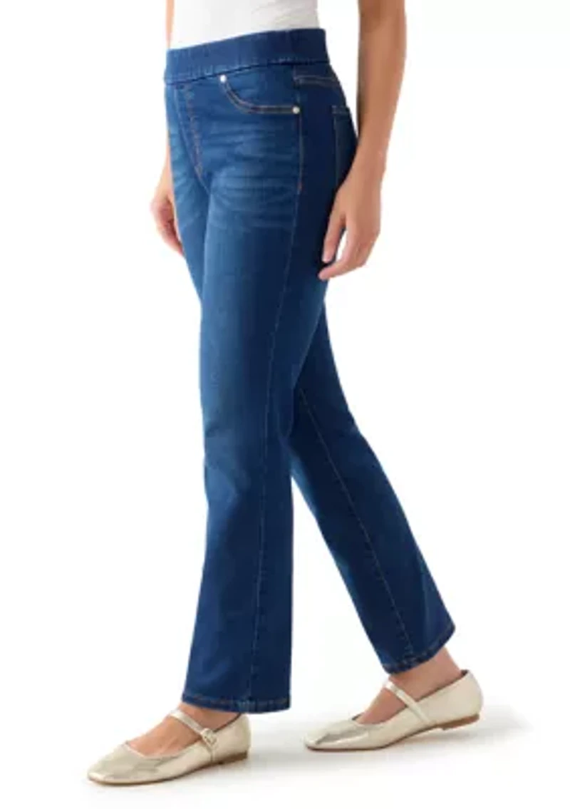 Petite Pull On Denim Jeans
