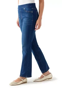 Petite Pull On Denim Jeans
