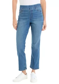 Petite Pull On Denim Jeans