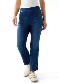 Petite Pull On Denim Jeans