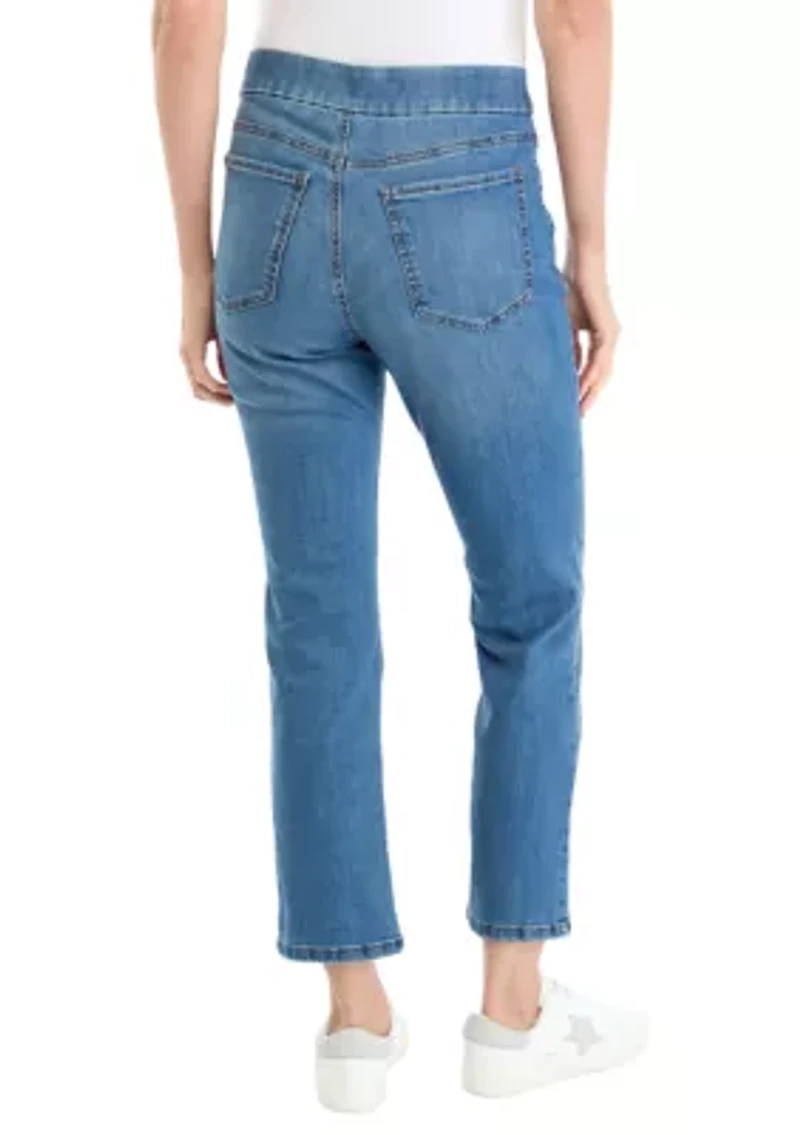 Petite Pull On Denim Jeans