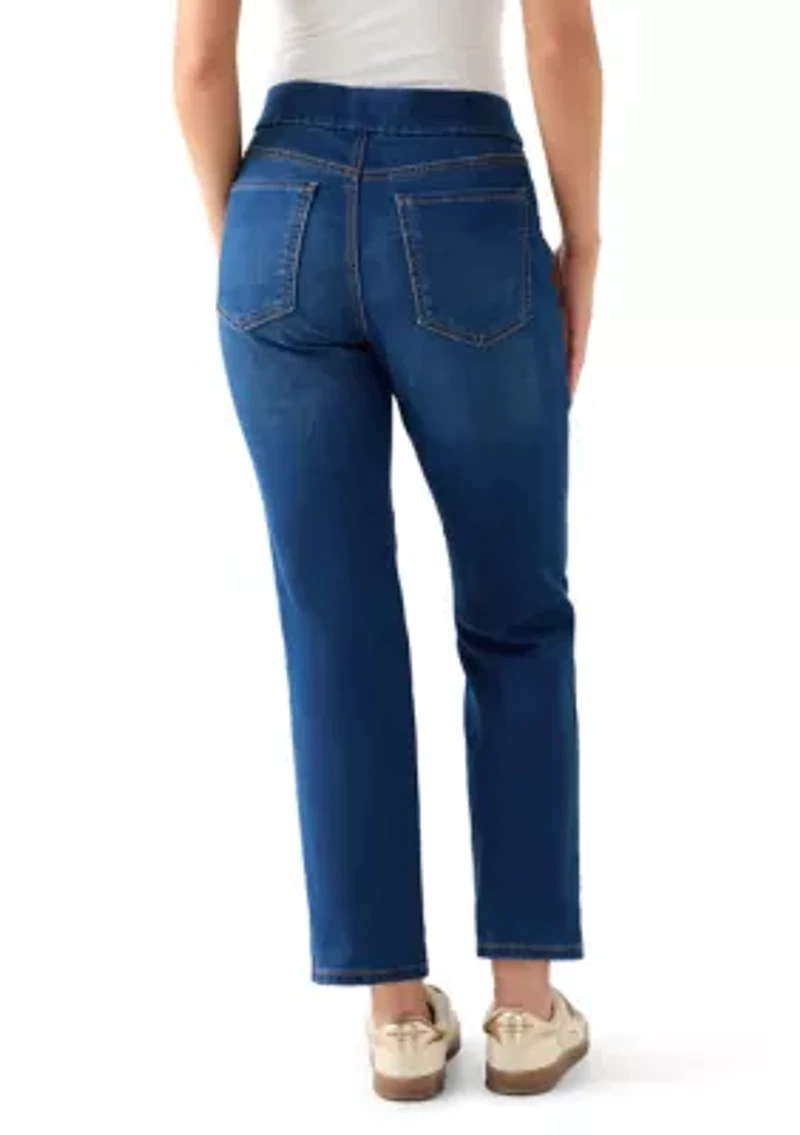 Petite Pull On Denim Jeans