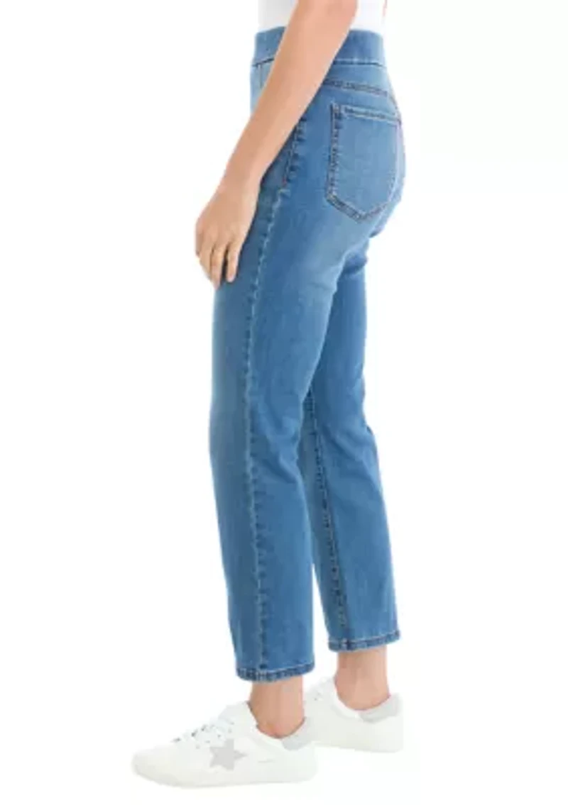 Petite Pull On Denim Jeans