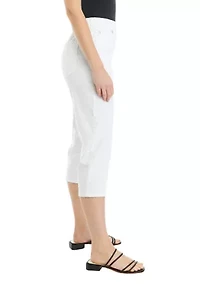 Women's Pull On Denim Capri Pants