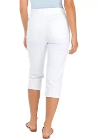 Petite Pull On Denim Capri Pants