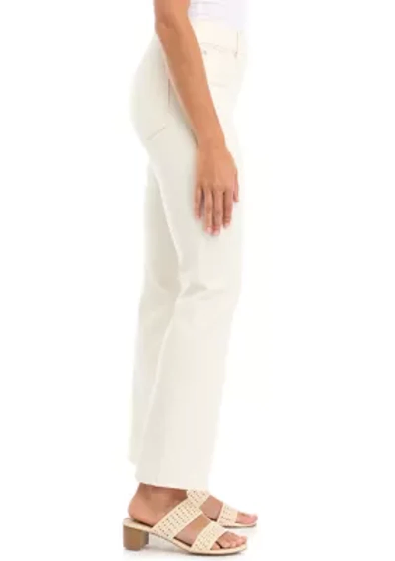 Petite Pull On Bootcut Denim Jeans