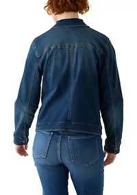 Women's Knit Denim Jacket