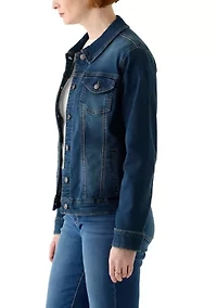 Women's Knit Denim Jacket