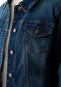 Women's Knit Denim Jacket