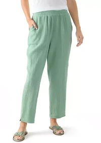 Women's Gauze Cropped Pants