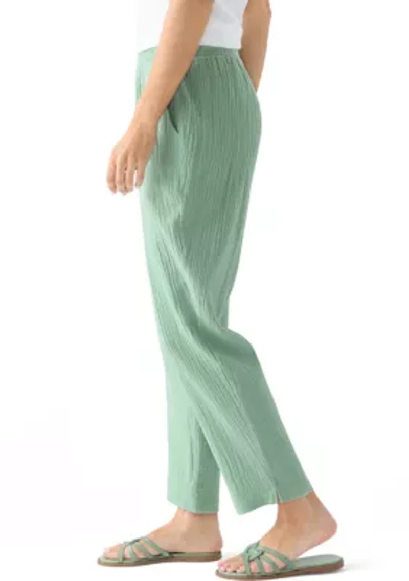 Women's Gauze Cropped Pants