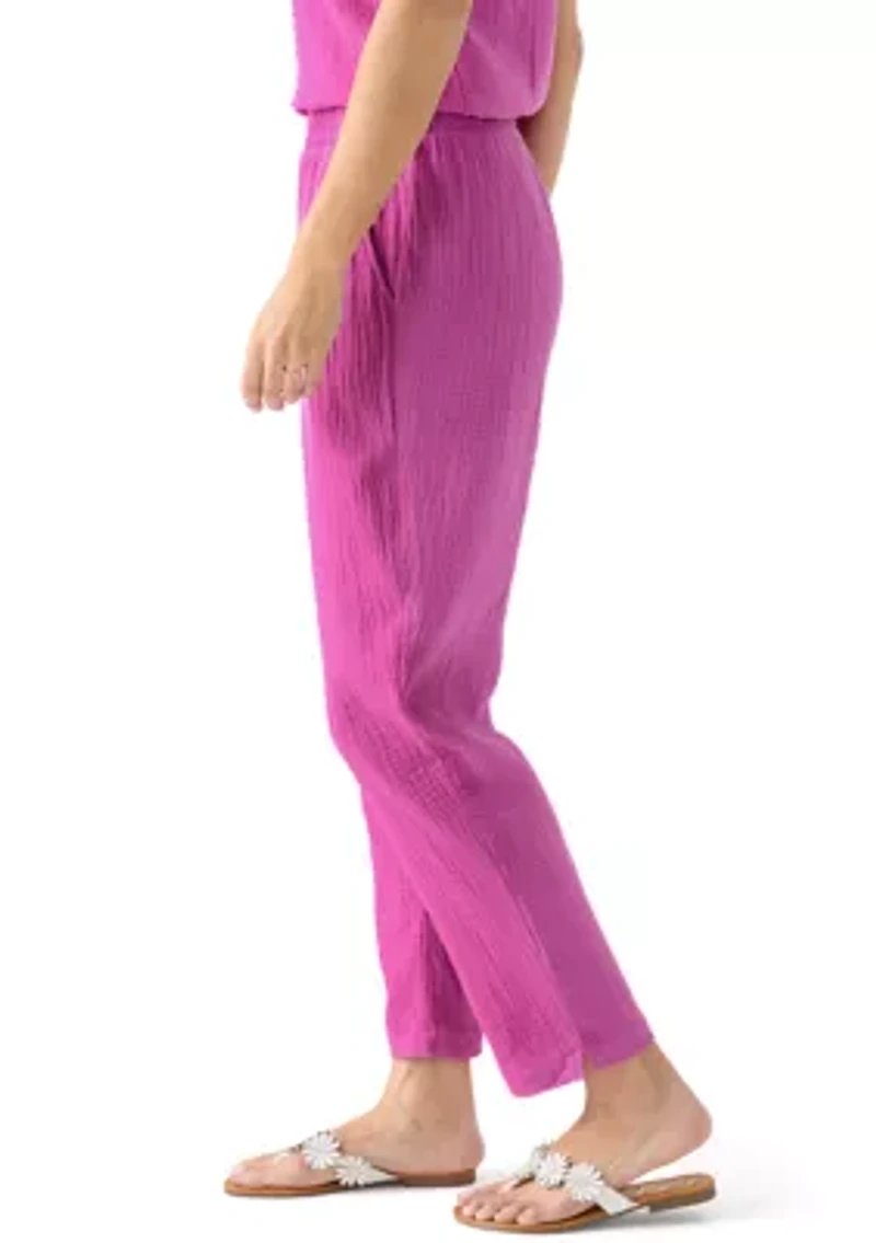 Women's Gauze Cropped Pants