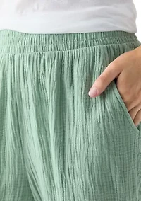 Women's Gauze Cropped Pants