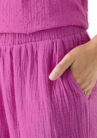 Women's Gauze Cropped Pants