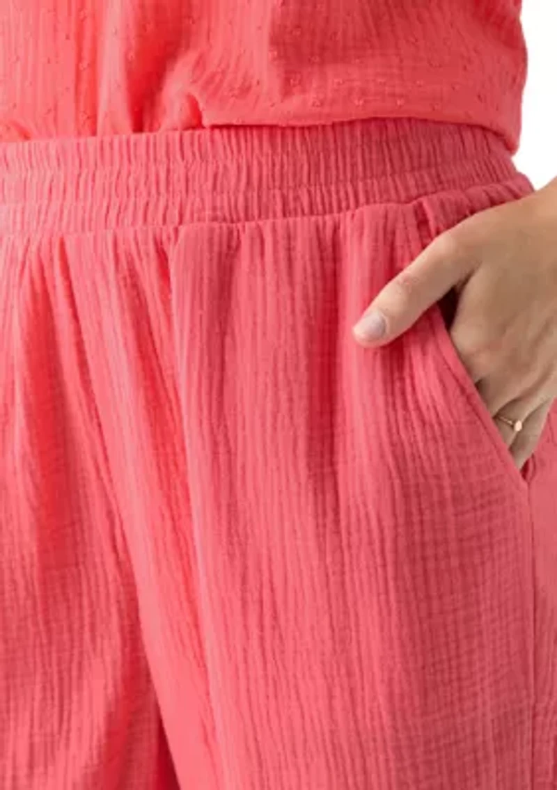 Women's Gauze Cropped Pants