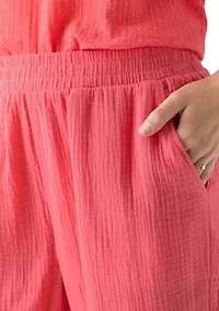 Women's Gauze Cropped Pants