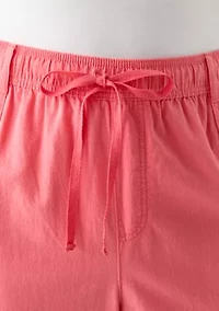 Plus Sheeting Capri Pants