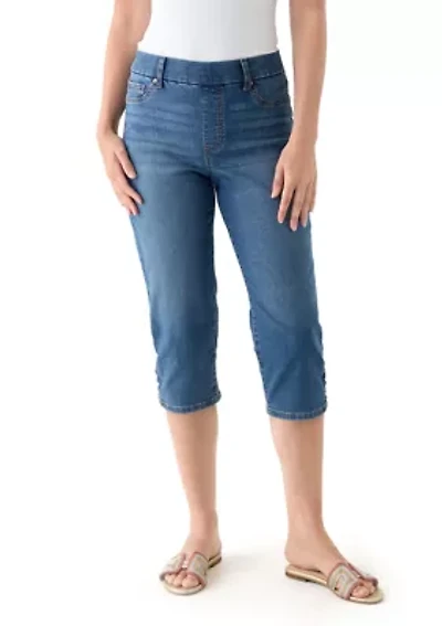 Women's Ladder Hem Capri Pants