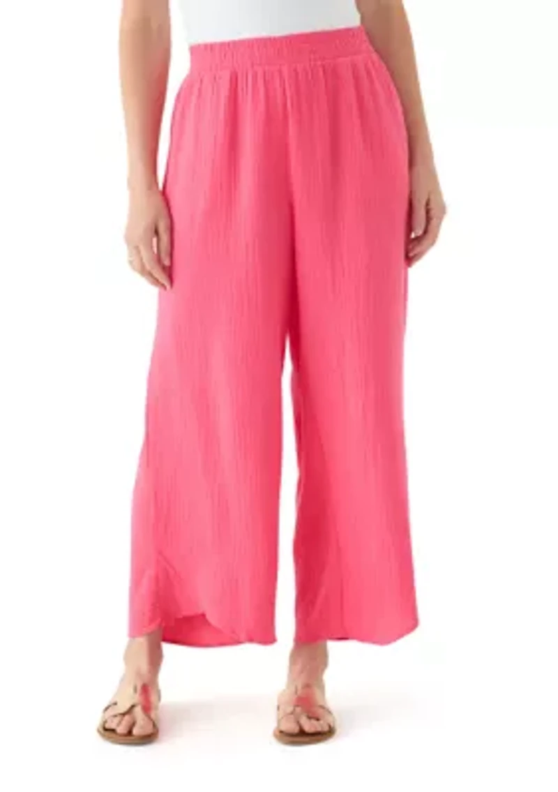 Women's Gauze Tulip Hem Pants