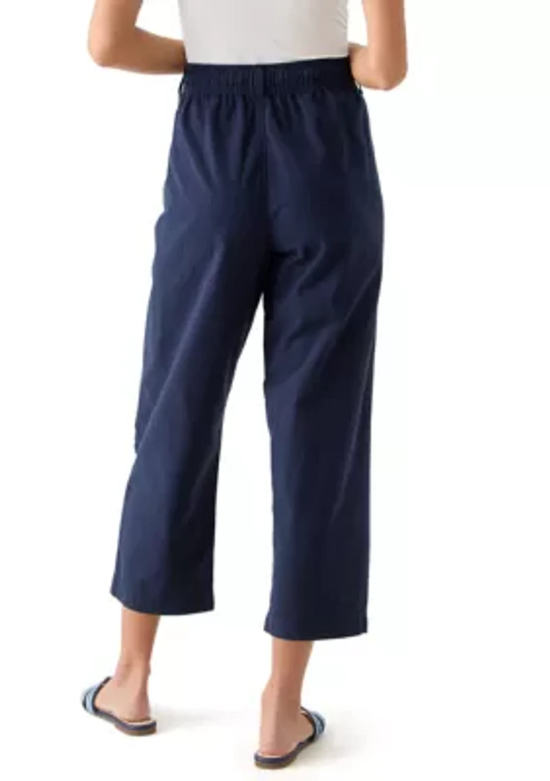 Petite Cropped Capri Pants